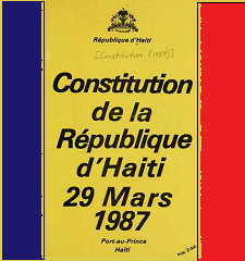 Couverture d'une édition de la Constitution de 1987